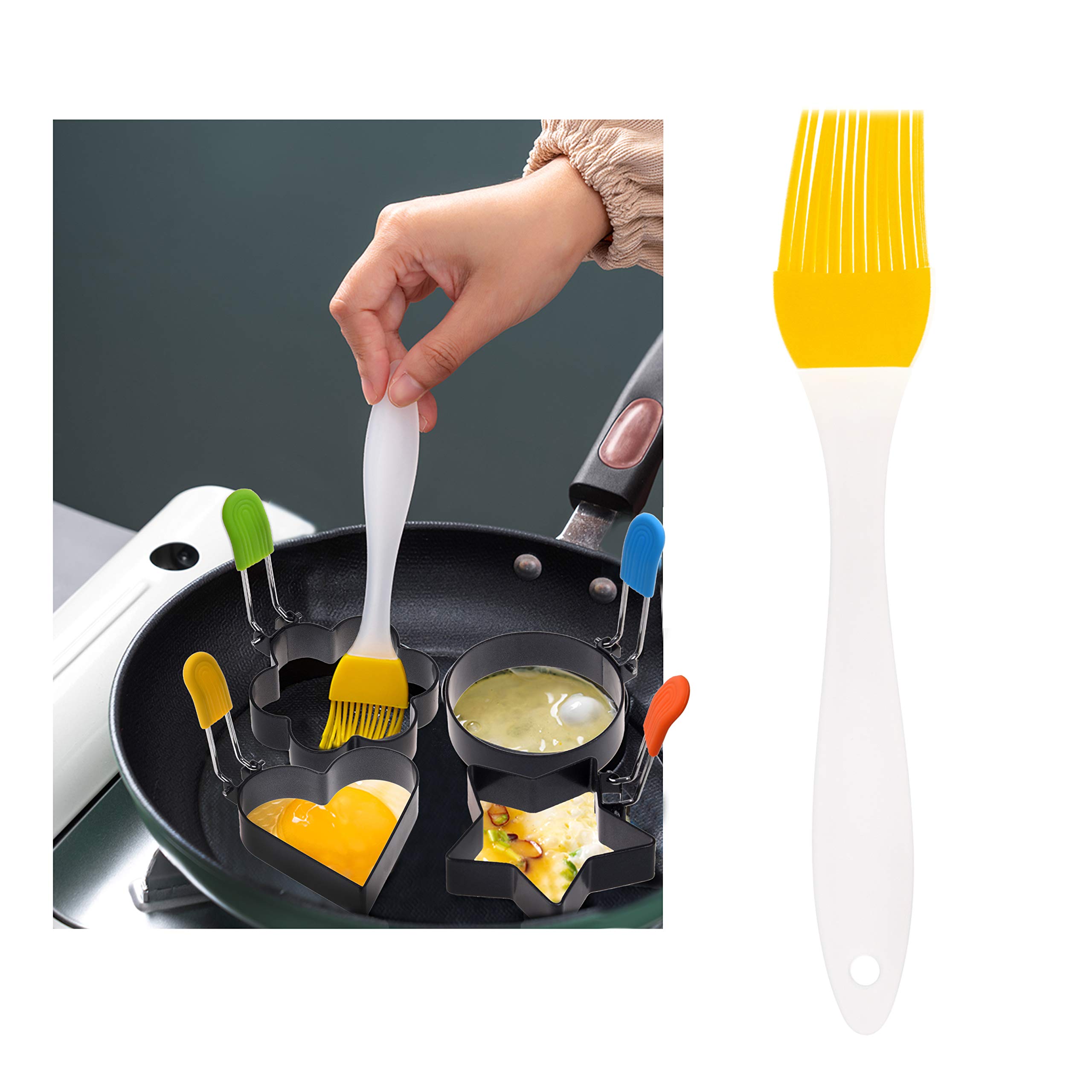 Set Utensili Uova Kare & Kind - Anello, Separatore Tuorlo E Frusta In Acciaio Inossidabile - Foto 4