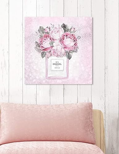 Miniatura 2 de The Oliver Gal Artist Co. Lienzo decorativo para pared de moda y glamour '29802 Doll Memories-Paris Rose Queen', decoración del hogar, 20 x 20