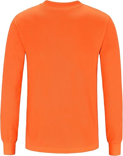 Miniatura 5 de A-SAFETY Camiseta de manga larga con logotipo personalizado de alta visibilidad (XS-6XL)