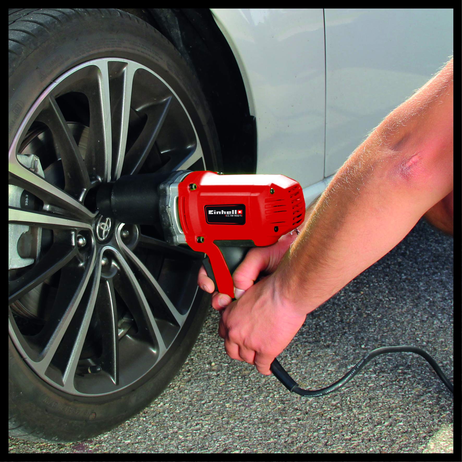 Avvitatore A Percussione Einhell CC-IW 950/1 - 950W, 450 Nm, Con 4 Chiavi A Bussola (17-22mm) - Foto 6