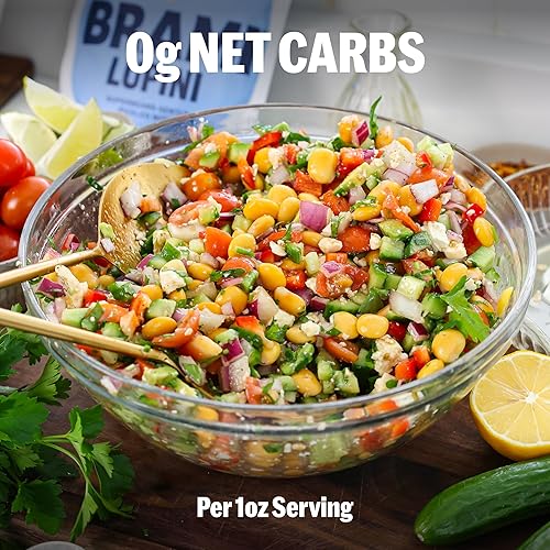 Miniatura 6 de BRAMI Lupini Beans Snack, Mediterranean Medley  0.27 oz de proteína a base de plantas, 0.00 oz de carbohidratos netos  Vegano, vegetariano, keto, no