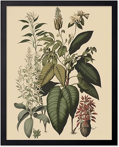 Miniatura 388 de Poster Master Póster vintage de orquídea, estampado de flores retro, arte de pared de plantas exóticas, arte botánico, regalo para hombres y