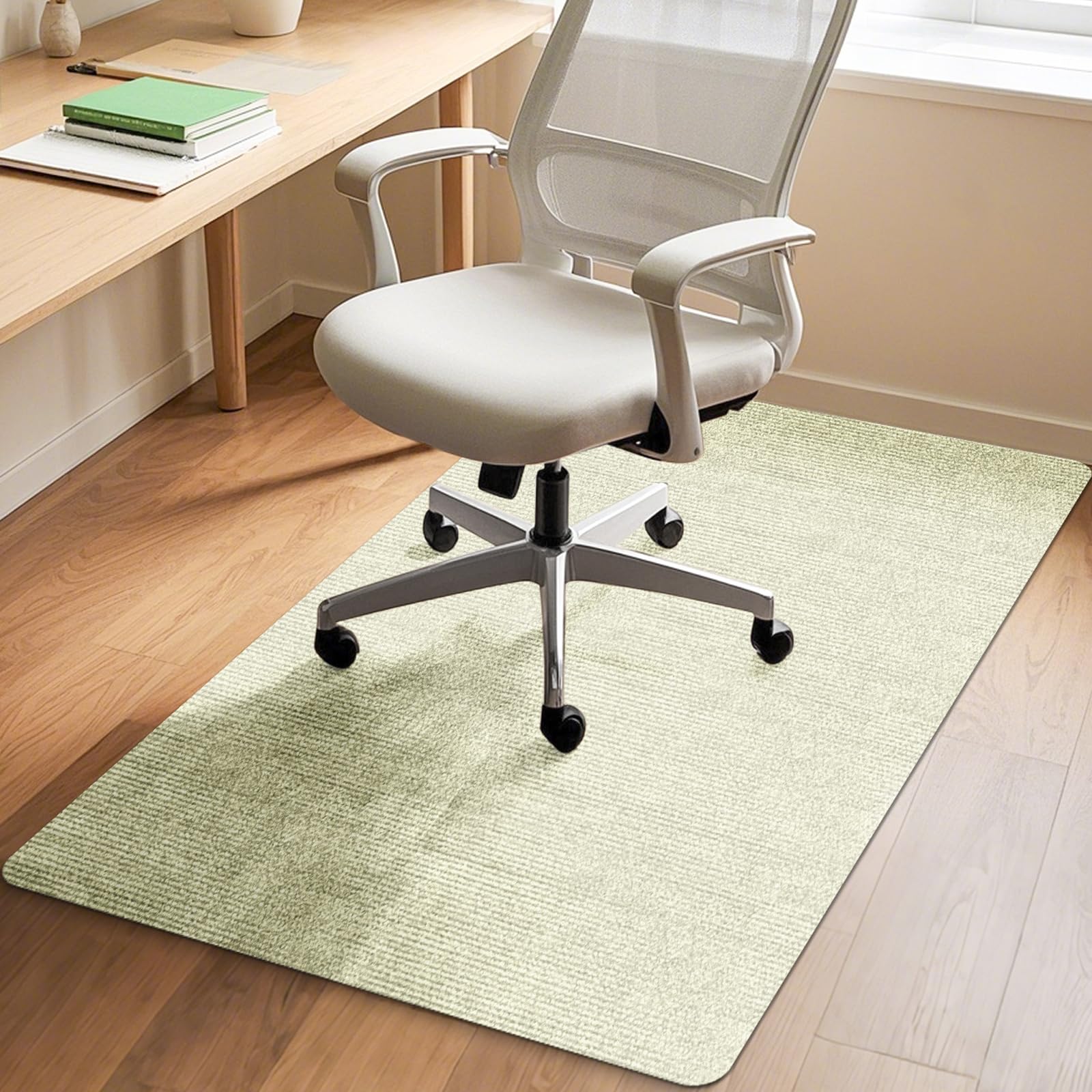 Office Chair Mat for Hardwood Floors 48"x36", Durable Non-Slip Large Tile Floor Protector, Anti-Scratch Thick Heavy-Duty Recyclable Gliding Desk Mats