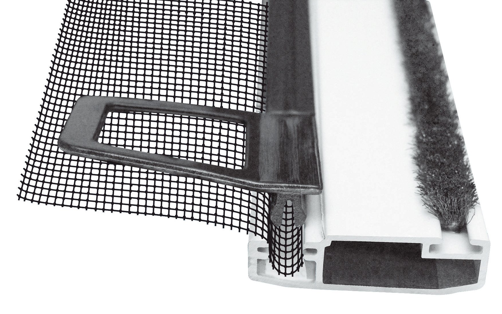 Windhager Rhino Insect Screen Finestra di Protezione Contro Gli Insetti, Telaio di Tensione, Alluminio, Bianco, 130 x 150 cm, 03767