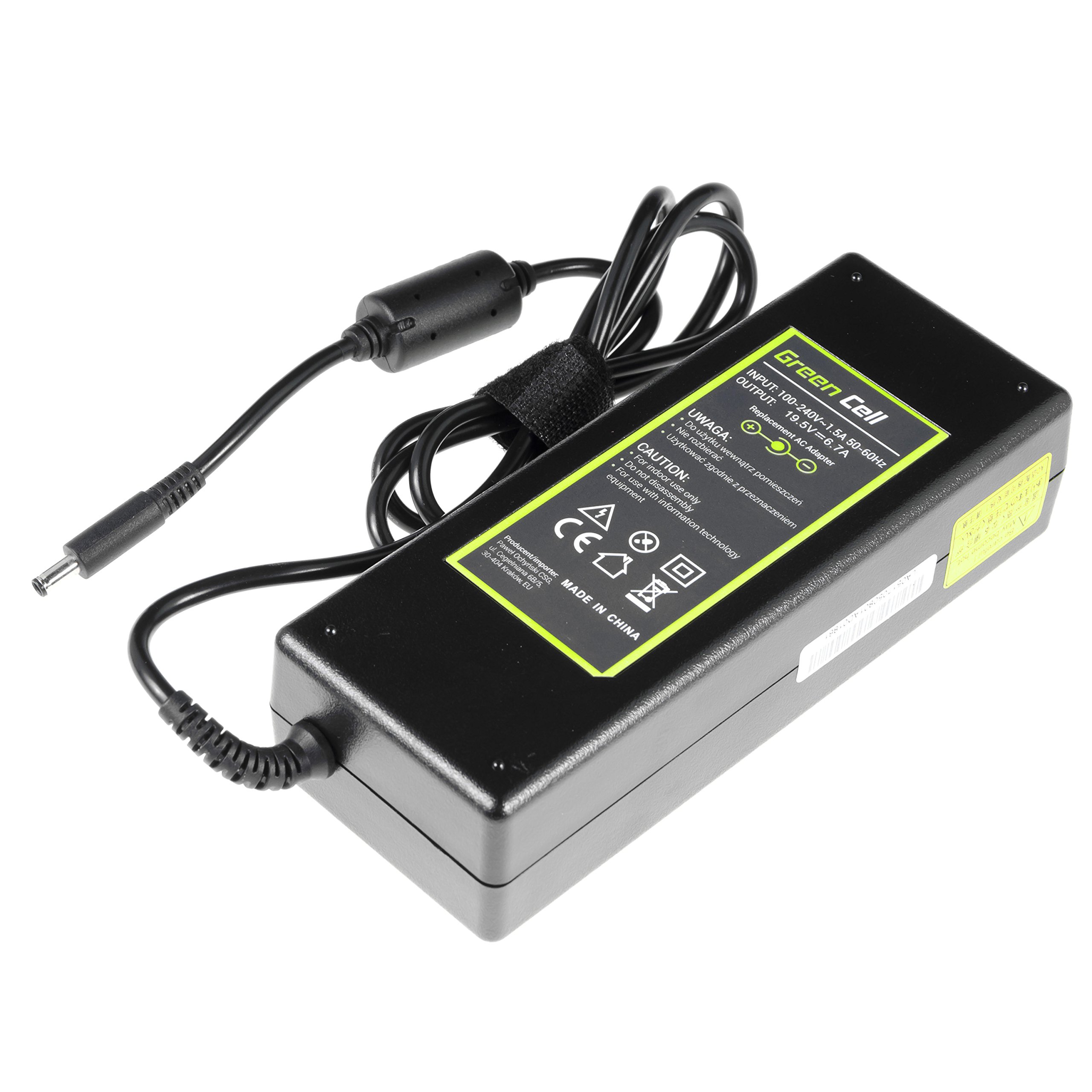 Green Cell® Caricatore Notebook Adattatore per PC Portatile Dell XPS 15 9530 (Uscita: 19.5V 6.7A 130W, Connettore: 4.5mm-3.0mm) Laptop Alimentatore