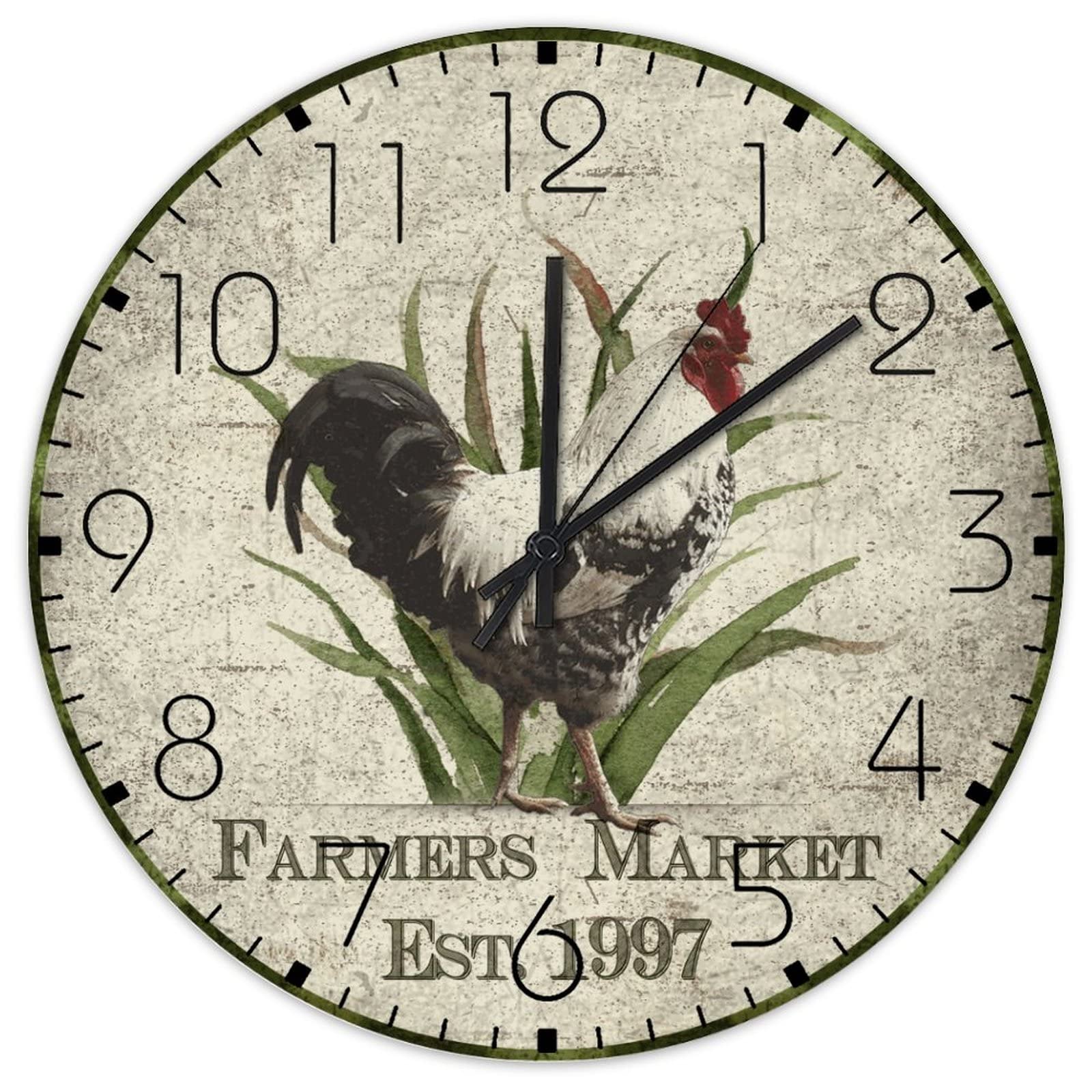 Horloge murale en bois sans tic-tac pour retrouver le calme