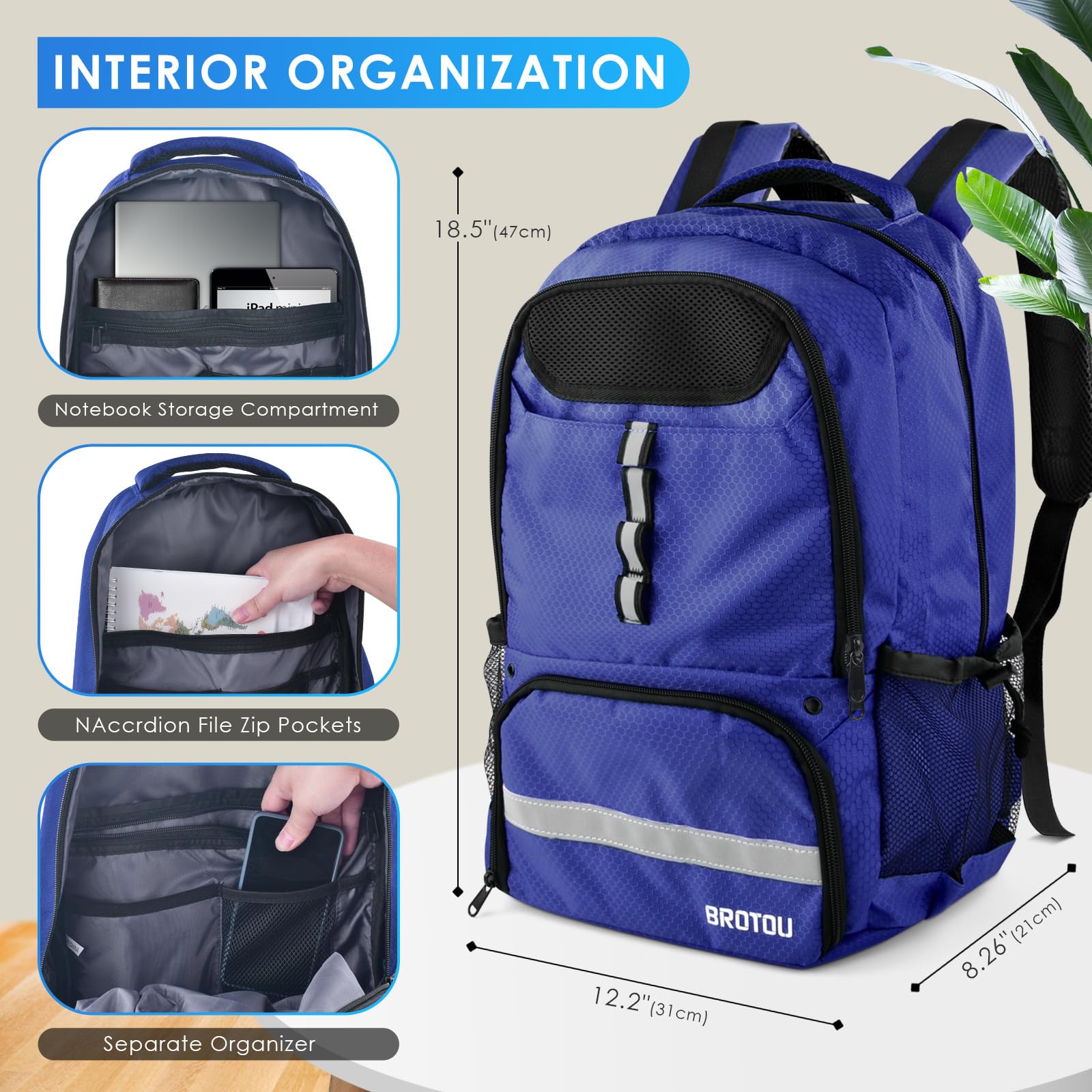 BROTOU Basketball Bag Backpack, Backpacks for Sports Soccer