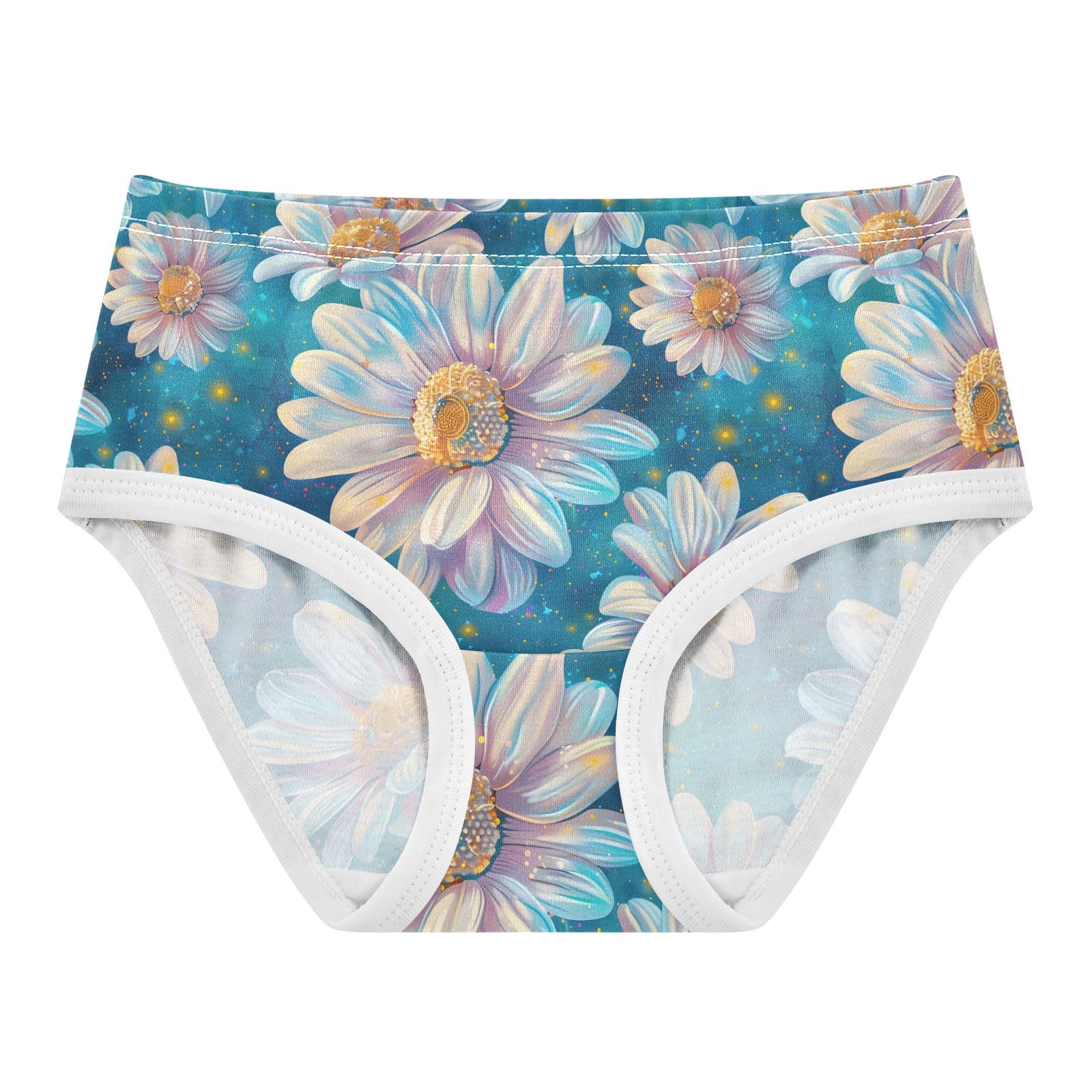 ALAZA Toddler Girls Cotton Hipster Underwear Soft Dreamy Daisy 2 Pack 2T