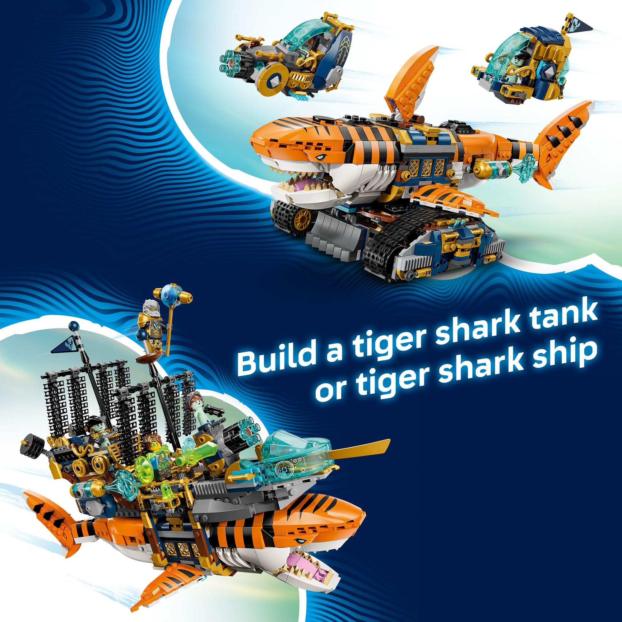 ときよし　③ Amazon.com: LEGO DREAMZzz Tiger Shark Tank 71515 | Building Toys