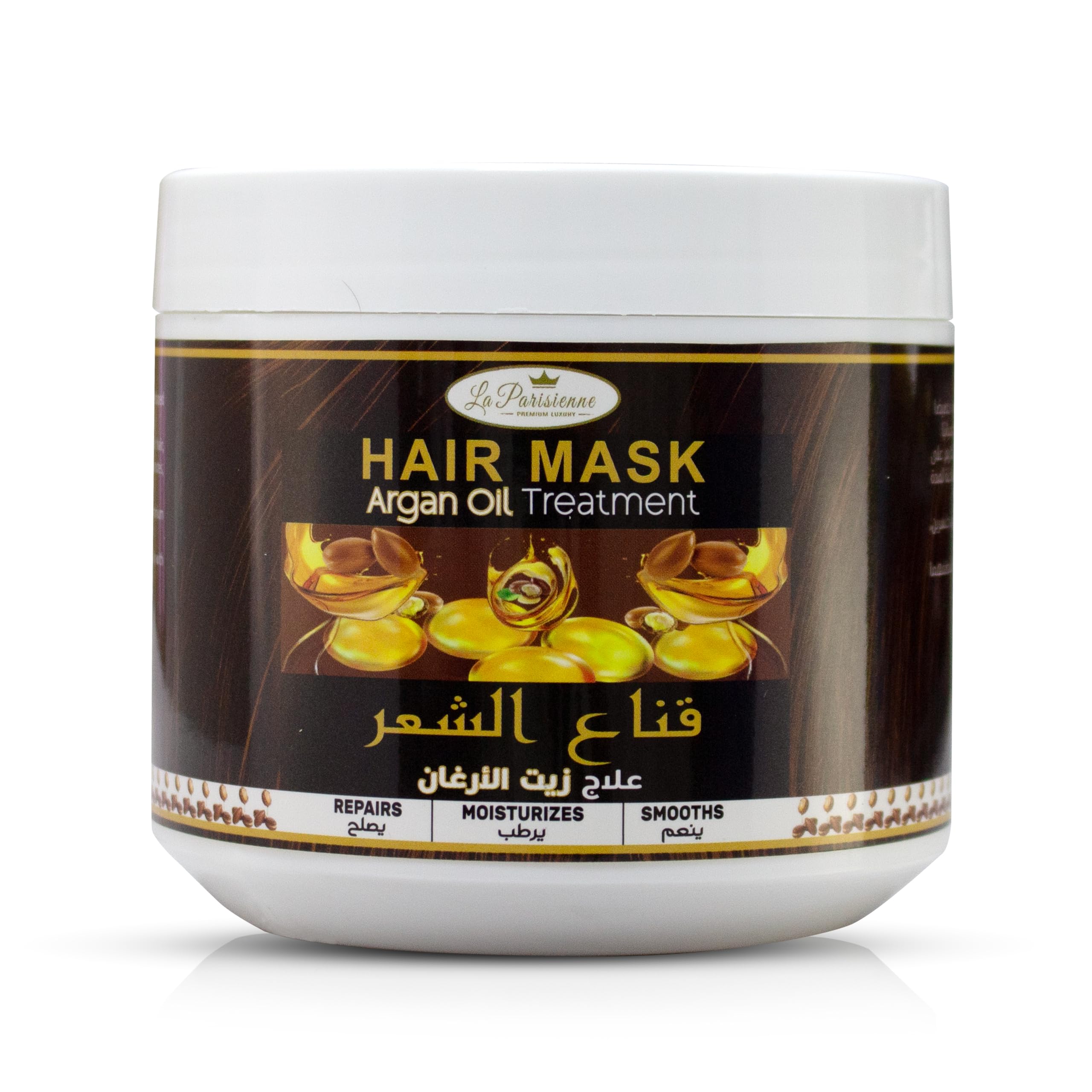 – ECOLYTE+ Hair Mask, La Parisienne Damaged Hair, Best Haircare, Moisturizing Hair, Nourishing, Deep Repair, Detangling, Hair Treatment, Soft Smooth hair, Frizz free - (Argan Oil, 500 gms)