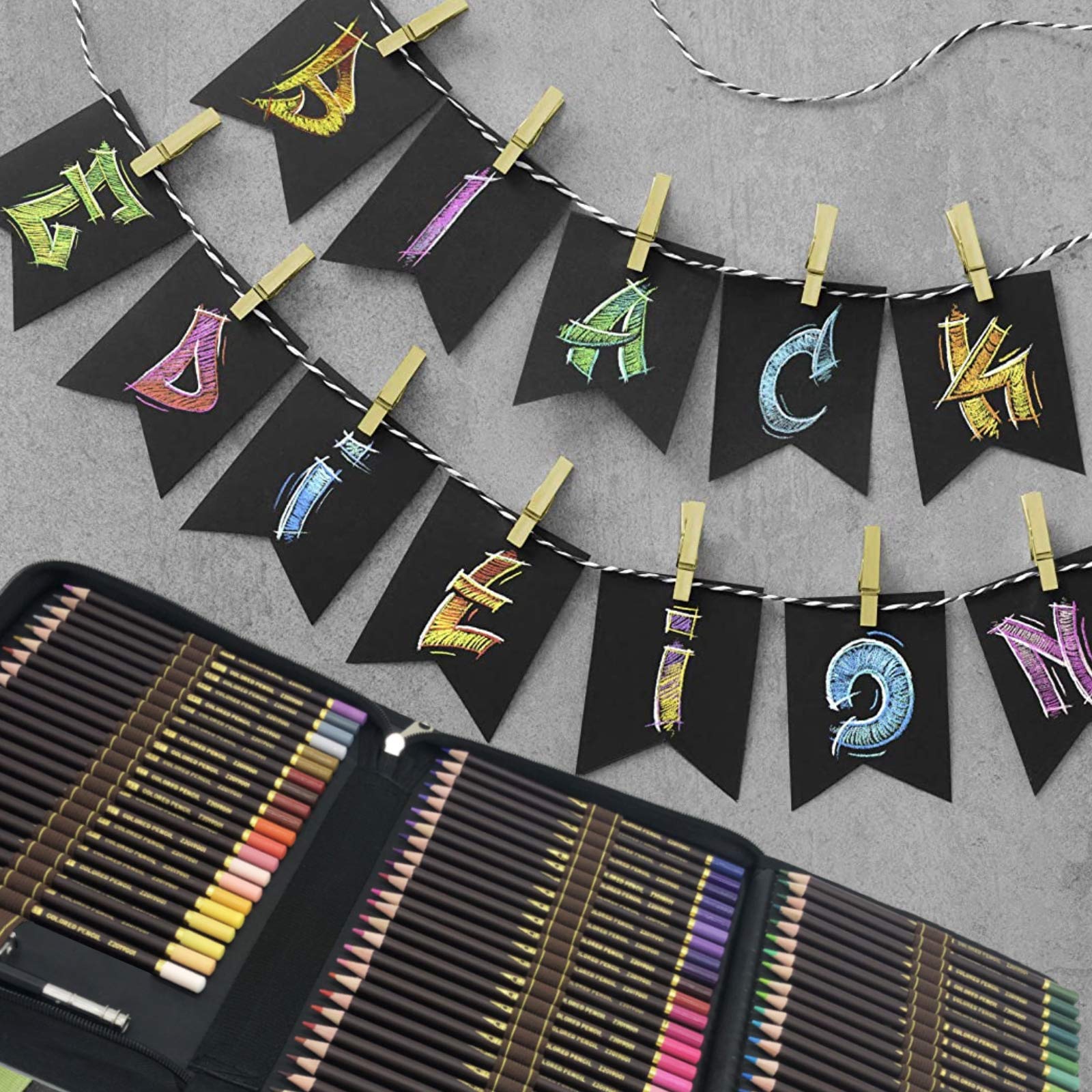 EooUooIP Atite Per Schizzi Con Albu Da Disegno, Set Professionale 34 - Foto 7