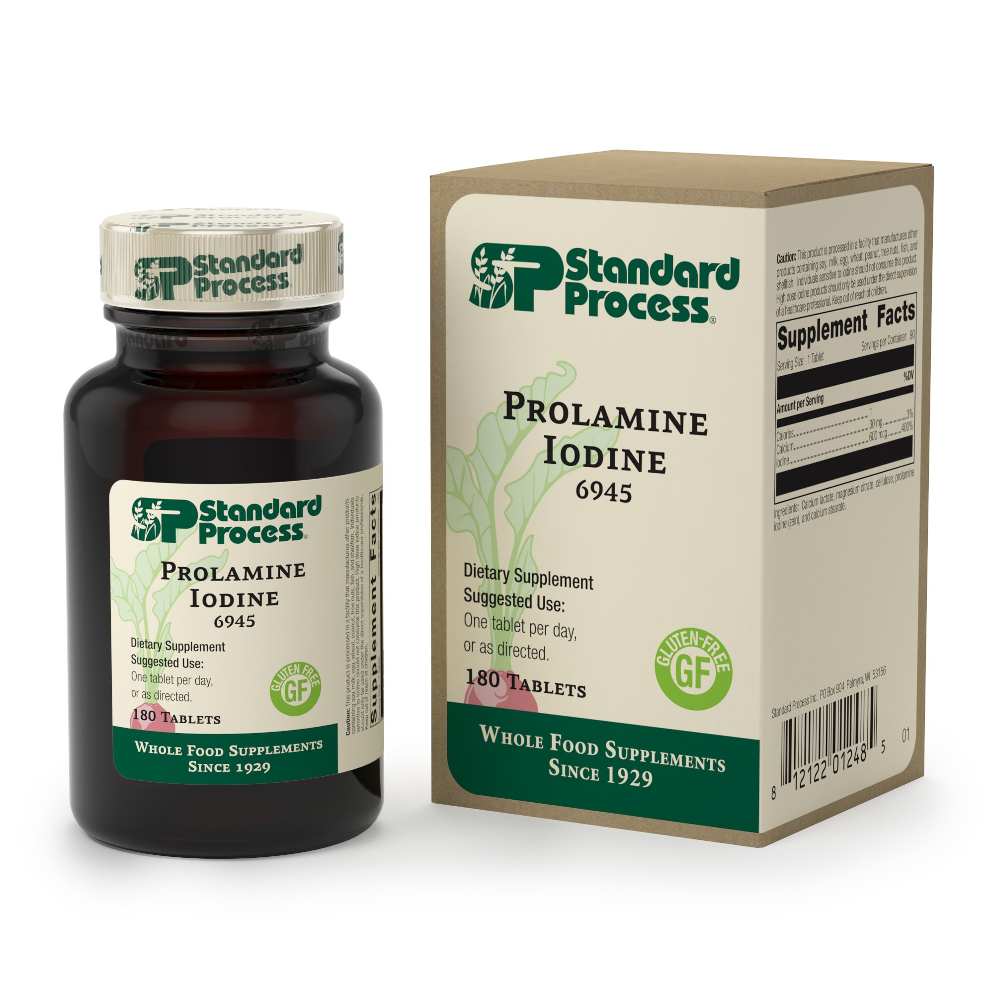 Standard Process Prolamine Iodine Thyroid Support with Prolamine