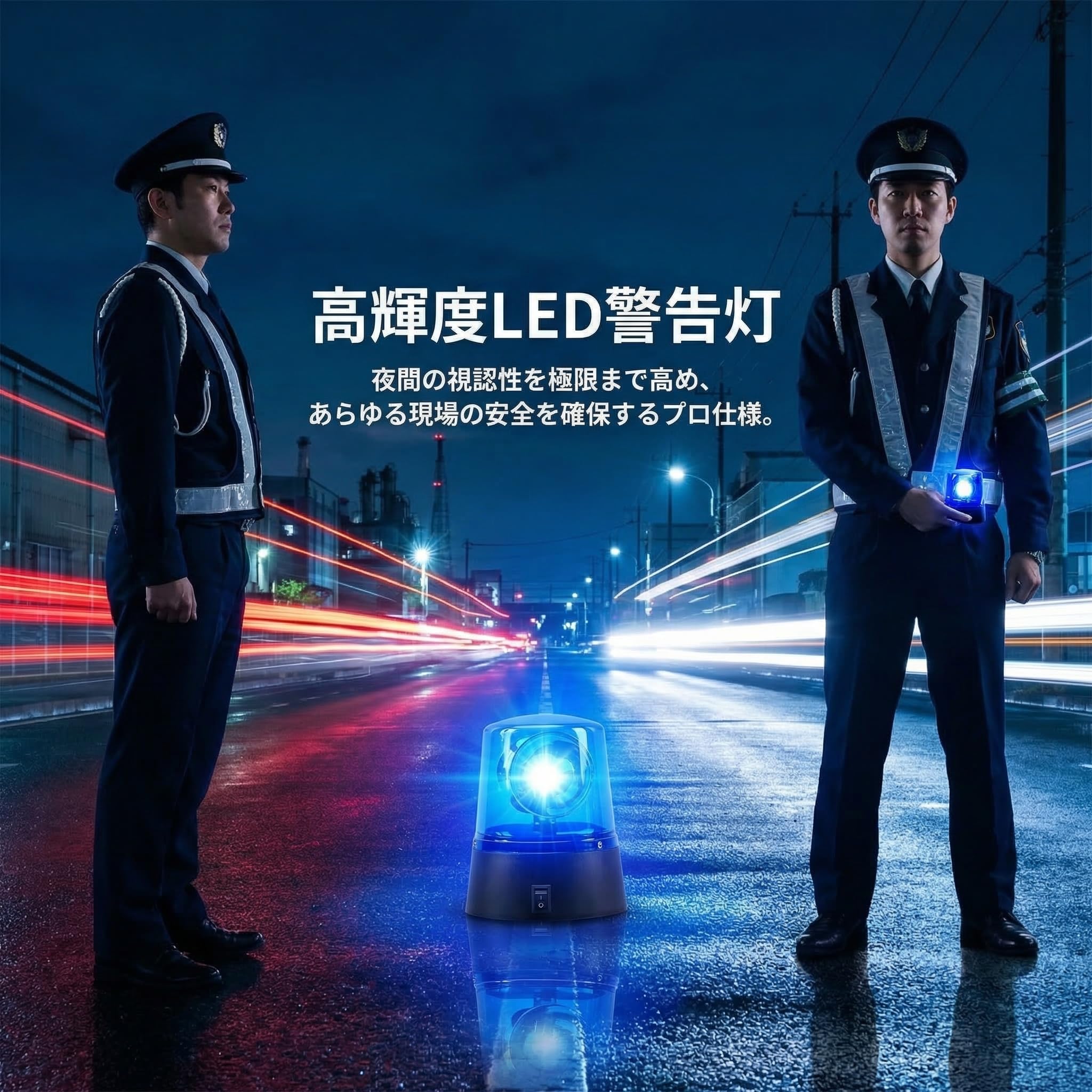 Amazon.co.jp: 回転灯 LED警告灯 電池式 緊急点滅信号灯 非常ライト360