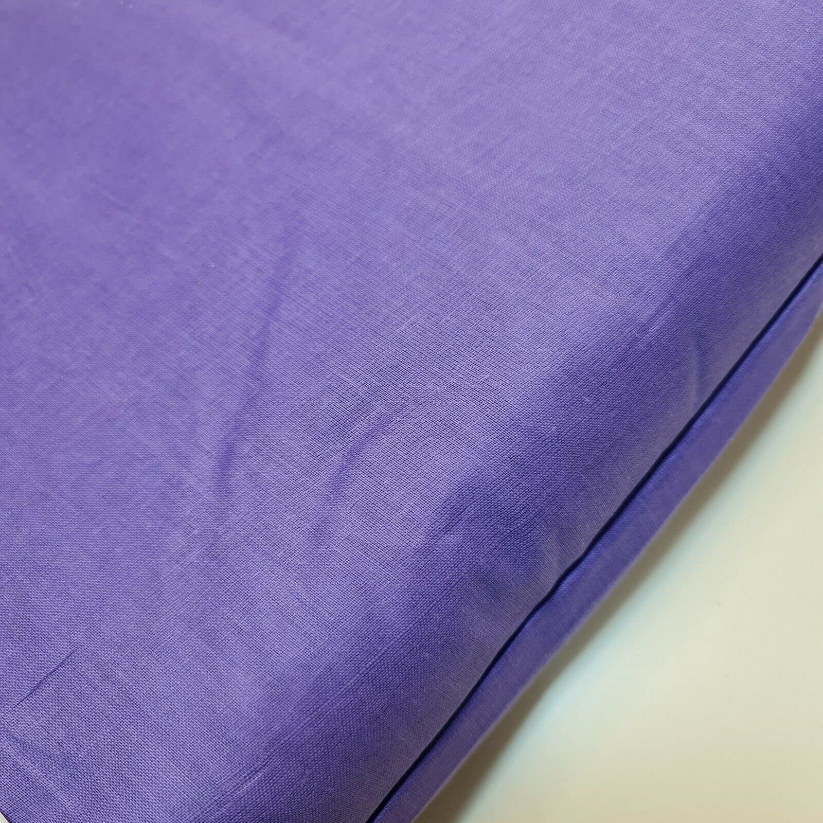 100% Cotton Soft Muslin Voile Cheesecloth Mulmul Fabric Draping Curtains 44" (2 Meter, Lilac) — image 1