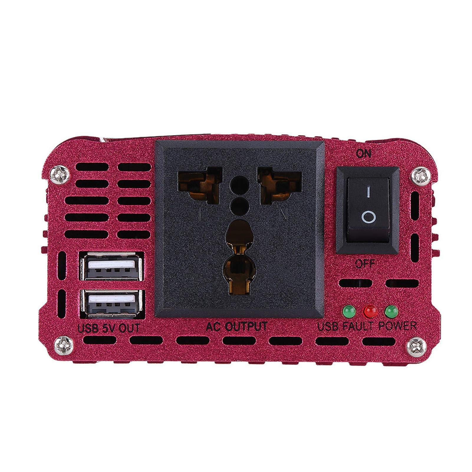 Zasilacz Samochodowy z Falownikiem, 1500W DC 12V na AC 230V Konwerter Samochodowy z Falownikiem Podwójny Adapter ładowarki USB Zapalniczka Samochodowa Zasilacz Samochodowy