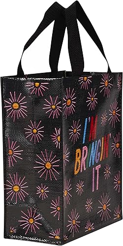 Miniatura 2 de Blue Q Bolsa de almuerzo reutilizable, bolsa de regalo, fácil de limpiar, 95% material reciclado, 10 pulgadas de alto x 8.5 pulgadas de ancho x 4.5