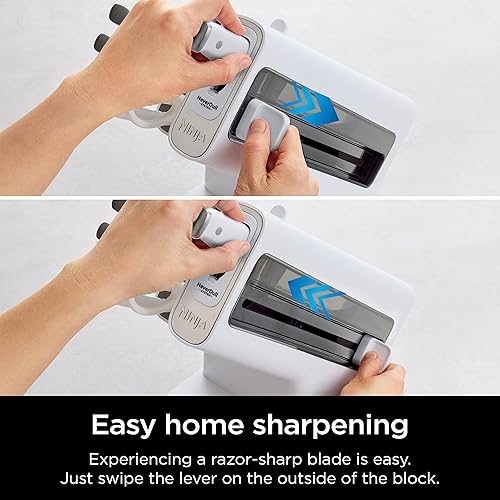 Vista 22 de Ninja - K32012 Foodi NeverDull Sistema de cuchillos de alta calidad, juego de bloques de cuchillos de 12 piezas con afilador incorporado, cuchillos