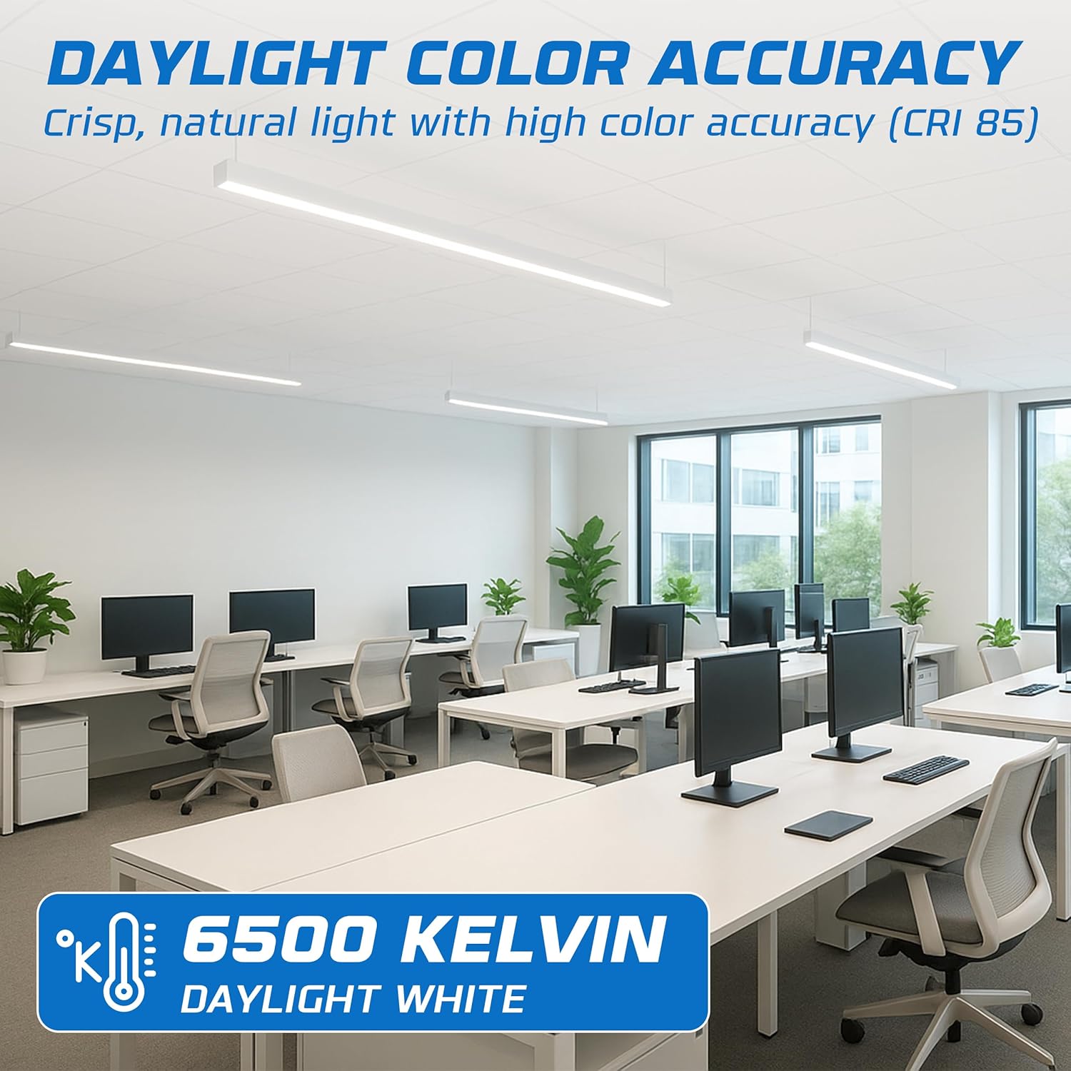 OHLECTRIC F28T5/865/ENV T5 Fluorescent Tube Light Bulbs (6-Pack) 28 Watt, 6500K Daylight, 2900 Lumens, 85 CRI, Miniature Bi-Pin Base, High Efficiency Linear Lamps, Environmentally Friendly