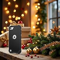Vista 2 de IDweel Funda para iPod Touch de 7ª generación con 2 protectores de pantalla, híbrida 3 en 1, a prueba de golpes, delgada, resistente, carcasa