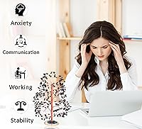 Vista 12 de Rose Quartz Gemstone Tree of LifeNatural Reiki Crystals Gemstone Chakra Tree for Positive Energy, Geode Agate Slice Base, Feng Shui Decor, Good