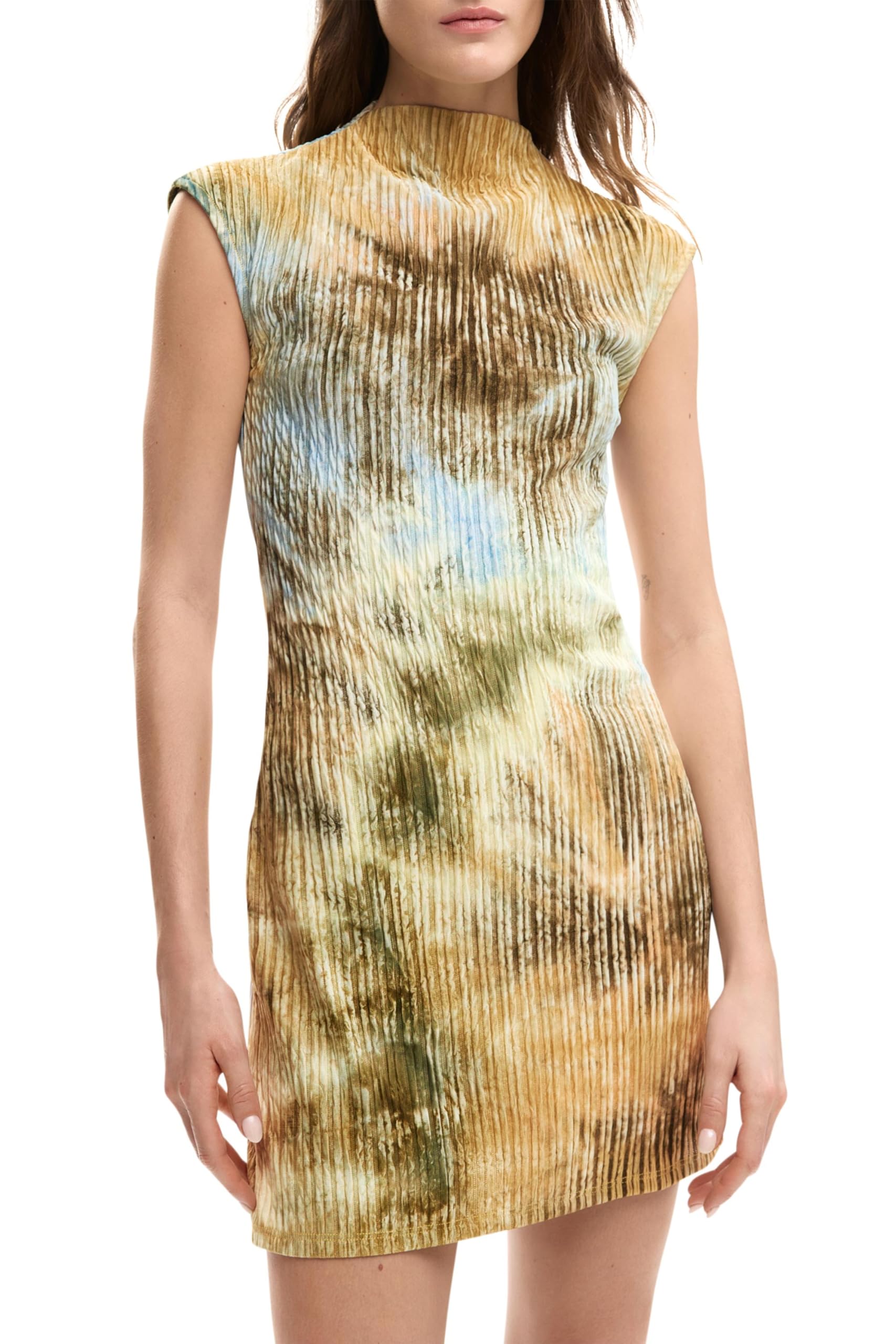 DESIGUAL ABITO CORTO DONNA VERDE