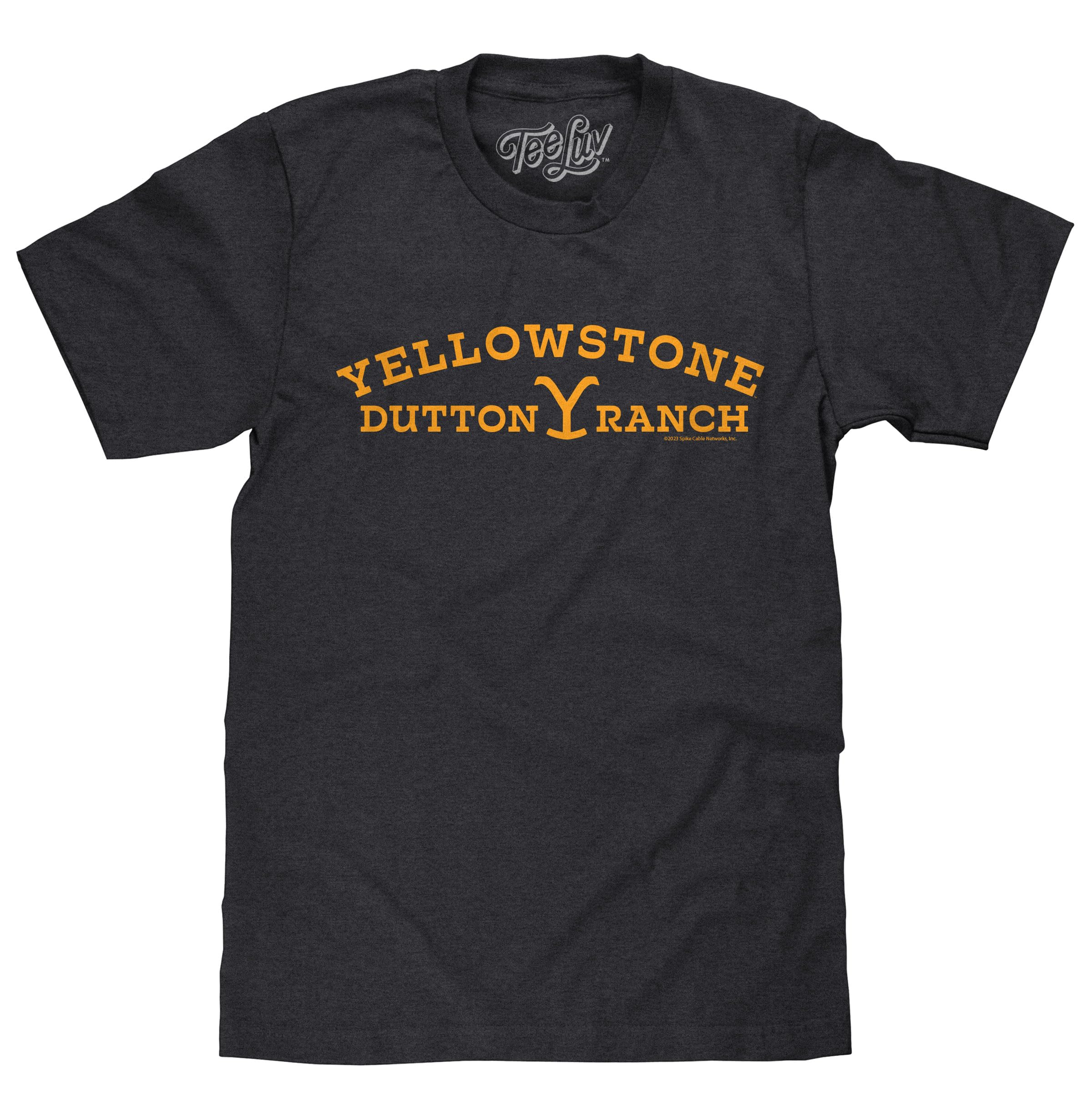 Tee Luv Men's Yellowstone Dutton Ranch T-Shirt - Yellowstone TV Show Y Logo Shirt