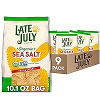 Vista 14 de Late July Snacks Chips de tortilla orgánica finos y crujientes con chía y quinua, bolsa de 10.1 onzas (paquete de 9)