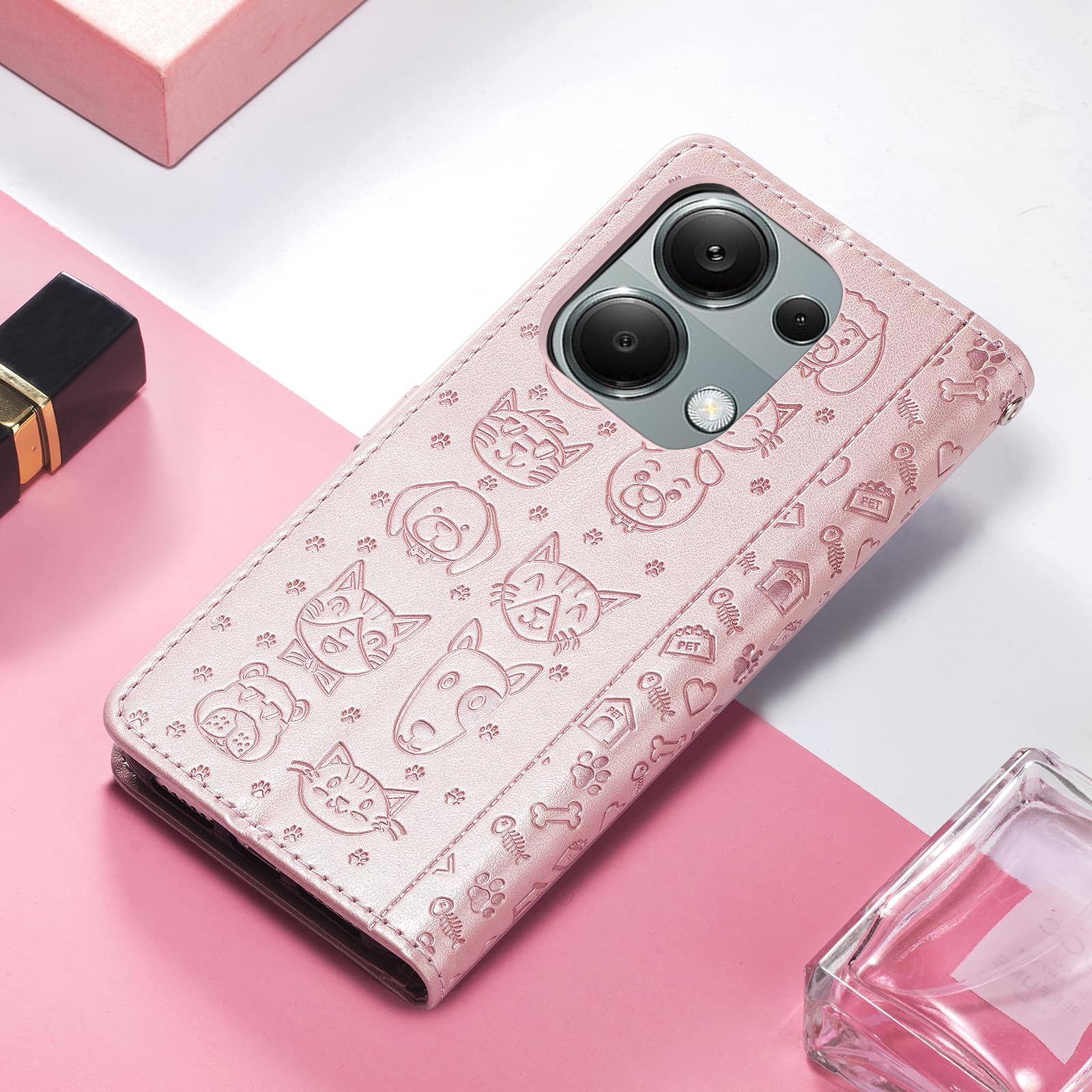 Fertuo Cover per Redmi Note 14S / Note 13 Pro 4G / POCO M6 Pro 4G, Custodia Portafoglio a Libro in Pelle Flip Cover con Porta Carte, Chiusura Magnetica [Disegni di Mandala
