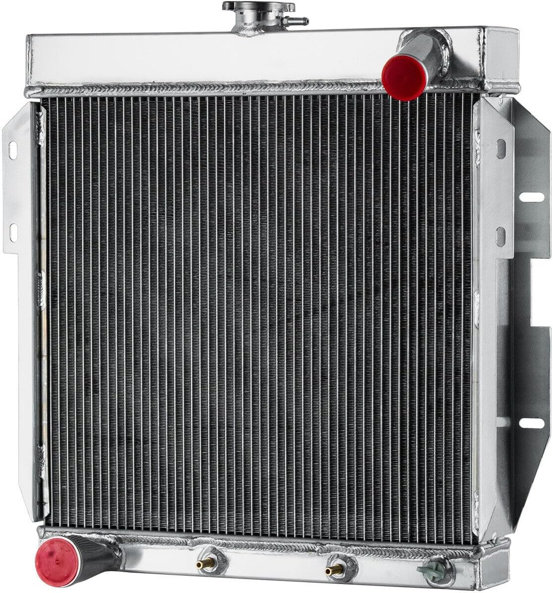 Aluminum Radiator Fit for 1955-1957 1966 Ford Thunderbird T-Bird TBird 4.8L 5.1L V8 4 Row Core Radiator 55 56 Thunderbird Radiators