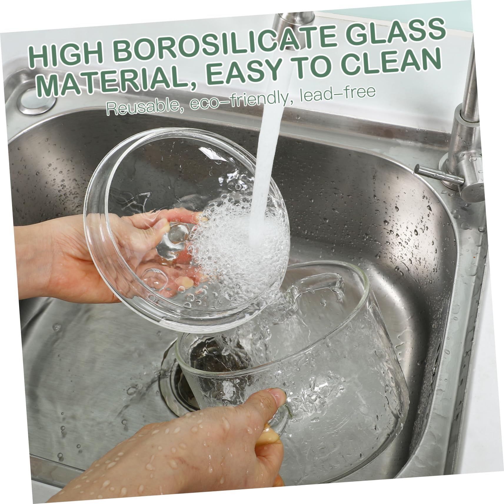 Garneck Pentola in con coperchio, 1-9 l, per tutti i piani cottura, ideale per cucinare e servire, pentola trasparente per idee da cucina creative