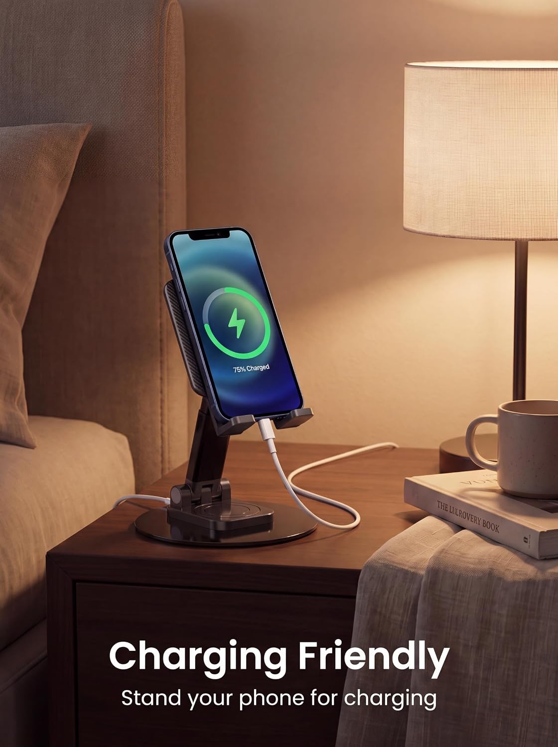 Cell Phone Stand for Desk, Sturdy Phone Holder image 3