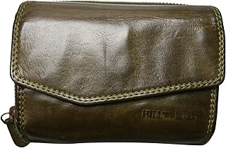 Elegante cartera para mujer de piel auténtica con protección RFID para mujeres con los más altos estándares de calidad y diseño, verde, medium, Moderno