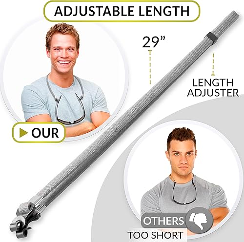 Miniatura 49 de SIGONNA Correa de soporte para lentes de ojos, correas para gafas para hombres y mujeres, soportes para anteojos alrededor del cuello, cadena