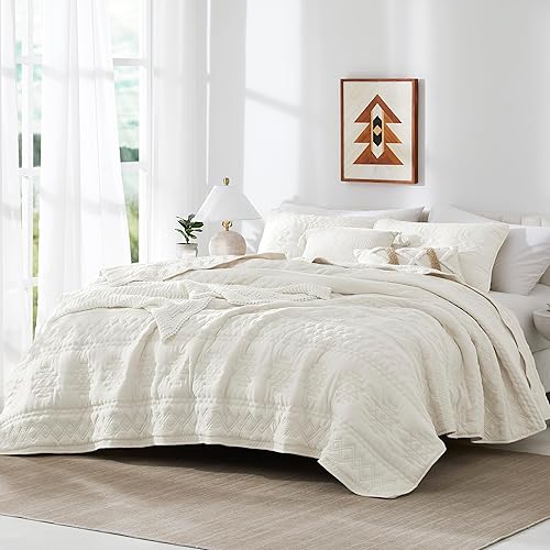 Miniatura 10 de White Quit - Juego de ropa de cama tamaño individual con funda de almohada, colcha ligera y suave, manta acolchada fina, para todas las estaciones,