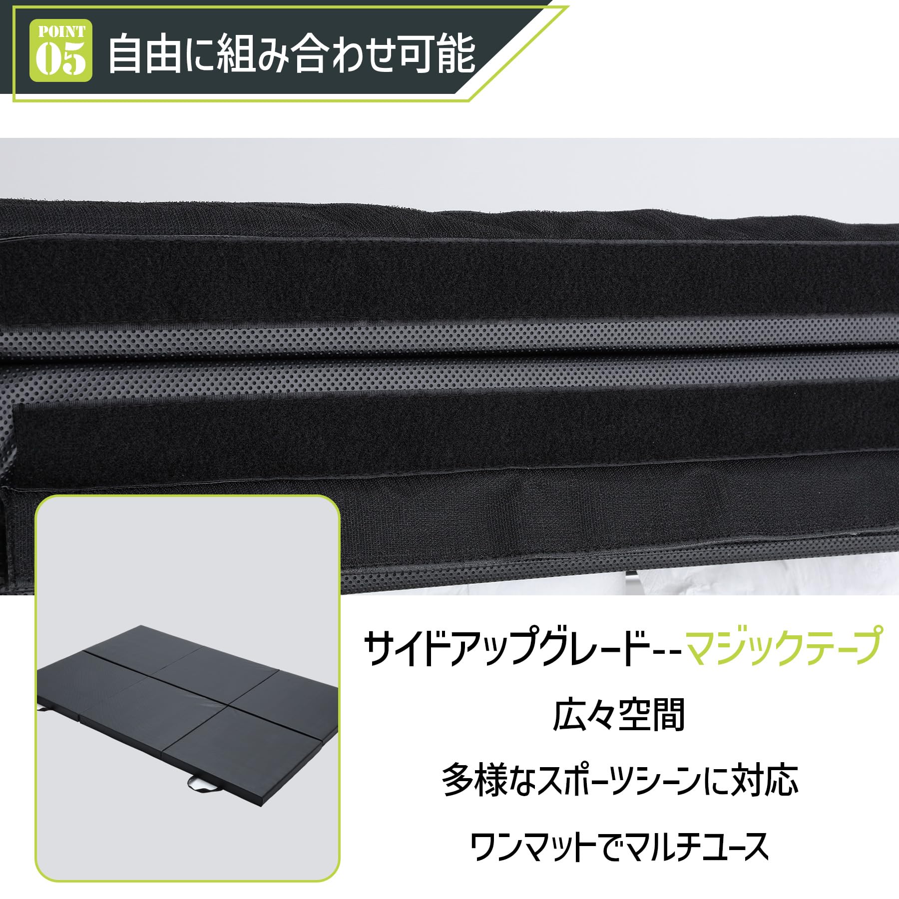 Amazon | cozyliv 体操マット 折りたたみ ストレッチマット 厚手 180cm