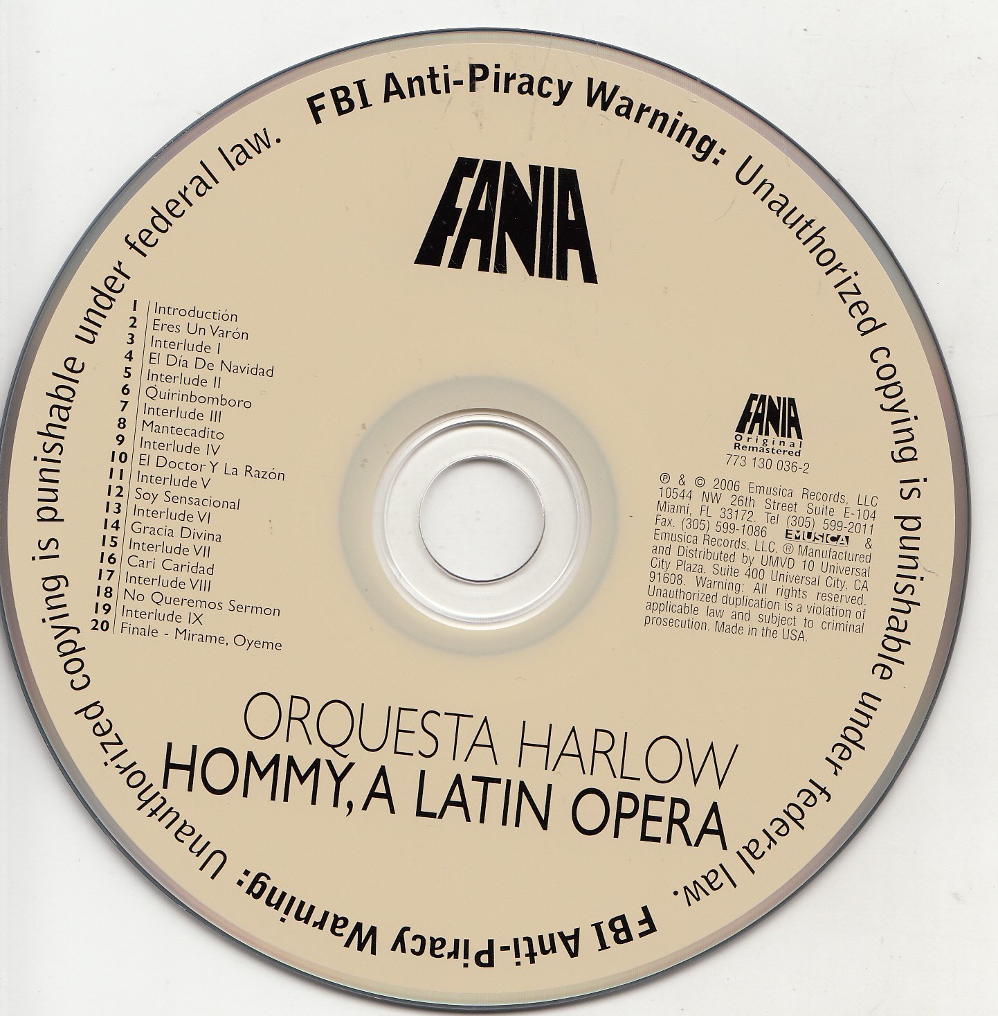 Hommy a Latin Opera