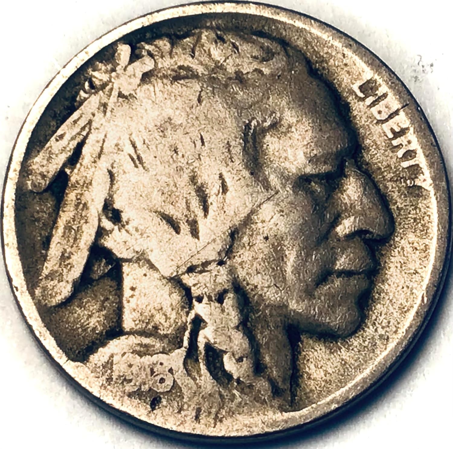 1918 D Buffalo Indian Nickel Very Good