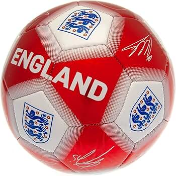 Amazon.com : England FA Soccer Ball Signature (Size 5) (Red