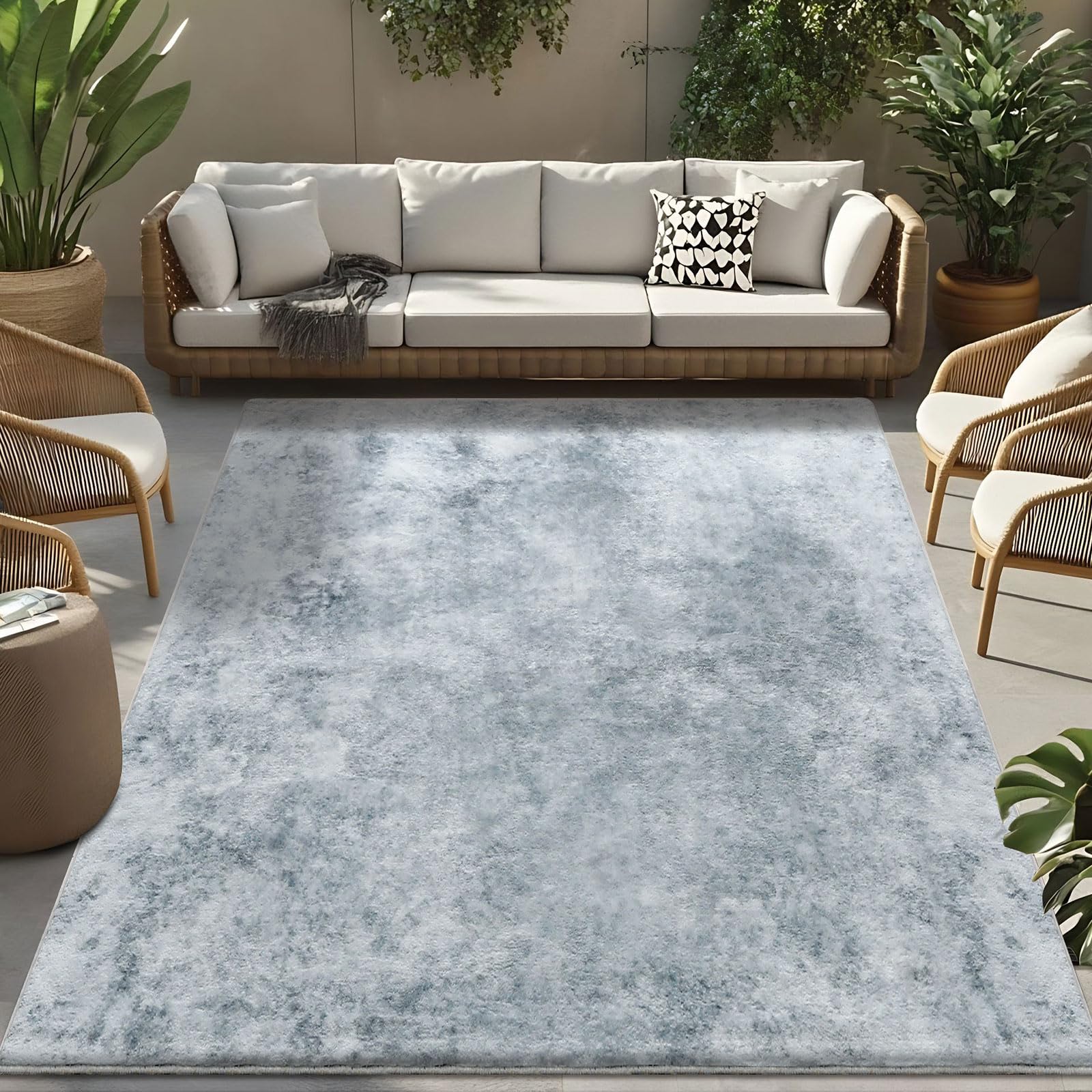 Tappeto Moderno Per Soggiorno O Camera | Design Astratto Marrone Chiaro/Multi | 60x120 Cm | Pelo Corto