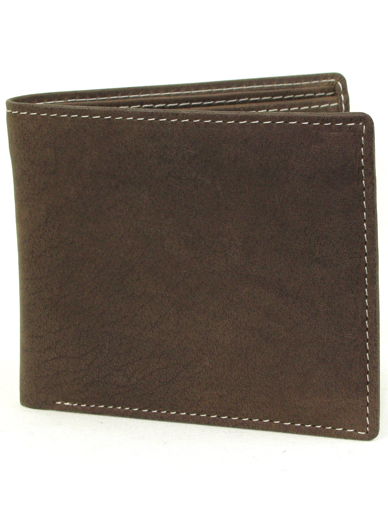 Veroli Men's Leather Wallet with Coin Pocket Brown