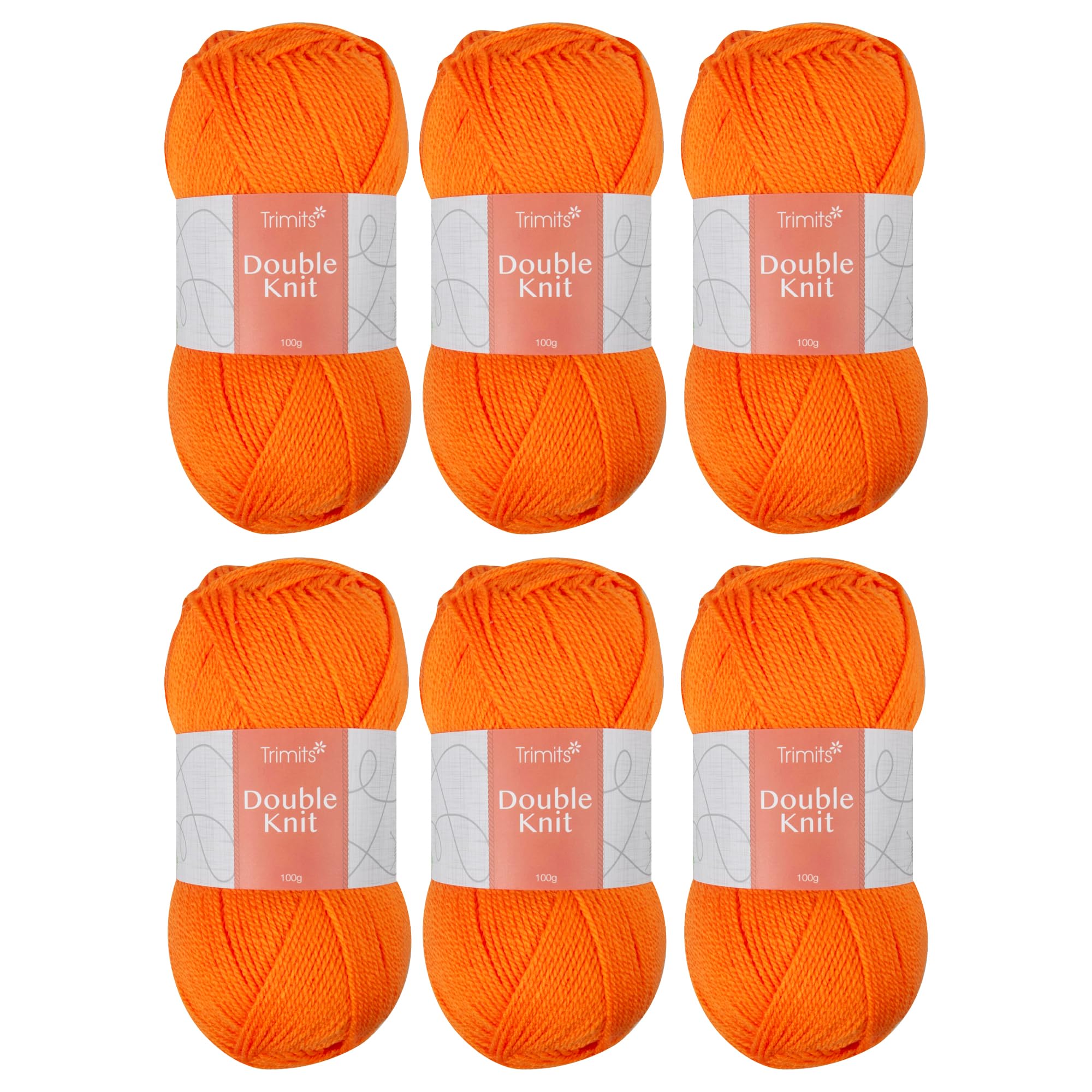 Trimits Yarn - Double Knit Yarn - Acrylic - 280m - Orange