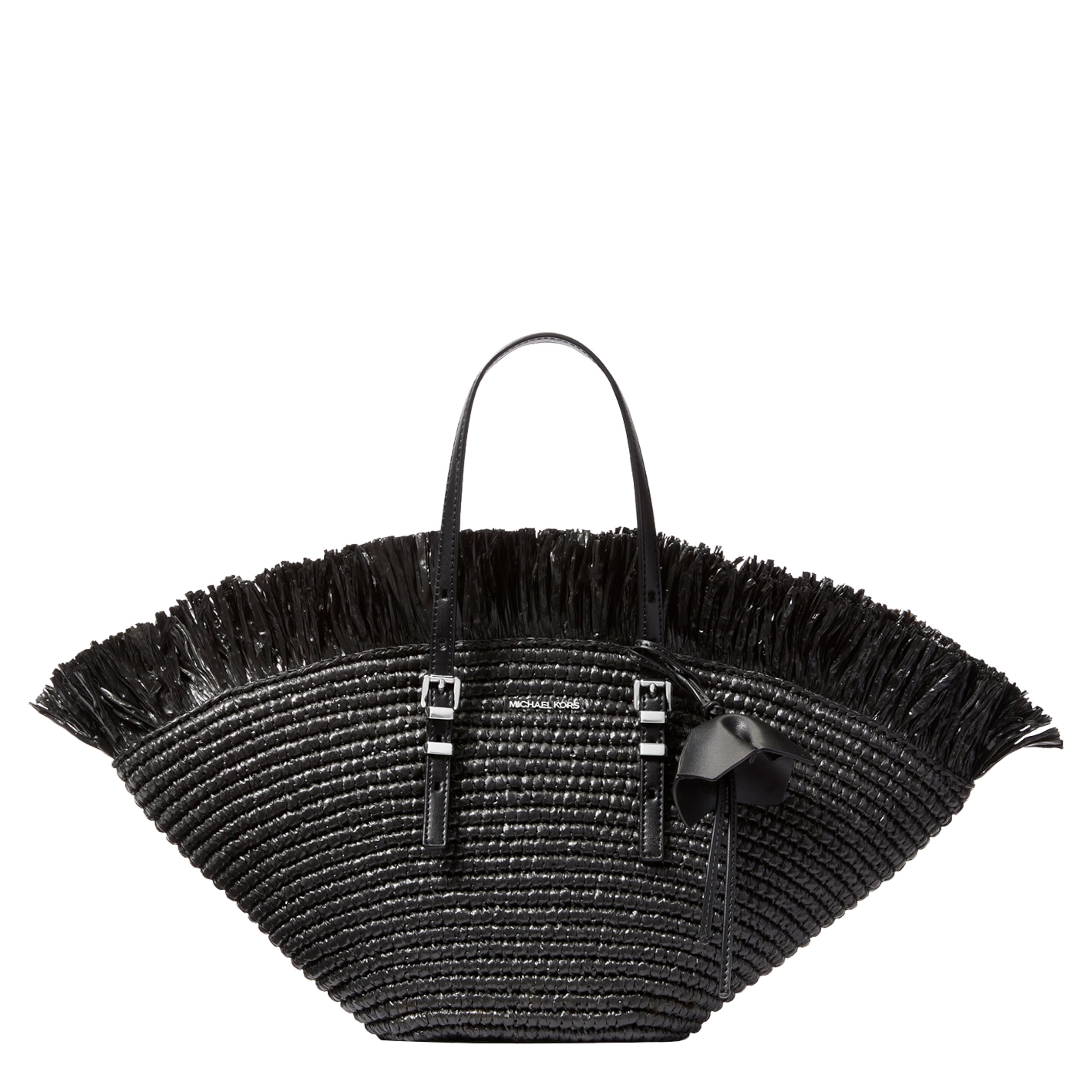 Michael Kors Borsa da donna Isa Small Fan, nero/​nero, Einheitsgröße