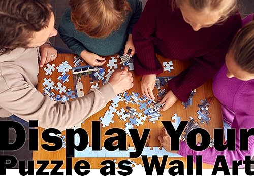 Miniatura 50 de Poster Palooza 16x20 Jigsaw Puzzle Frame Kit - Kit Includes Puzzle Glue Sheets, Black Wood Puzzle Frame with White Mat, UV Acrylic, Backing, Hanging