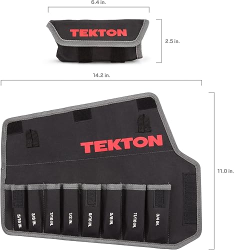 Miniatura 5 de TEKTON Funda para llave combinada de 8 herramientas (516-34 pulgadas)  ORG27108
