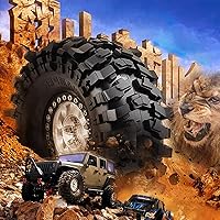 Vista 4 de Lifehead - Neumáticos de goma de 1.9 pulgadas para 1/10 RC Crawler Car TRAXXAS TRX4 TRX6 Axial SCX10 90046 90047 SCX10 III AXI03007 Tamiya CC01 D90