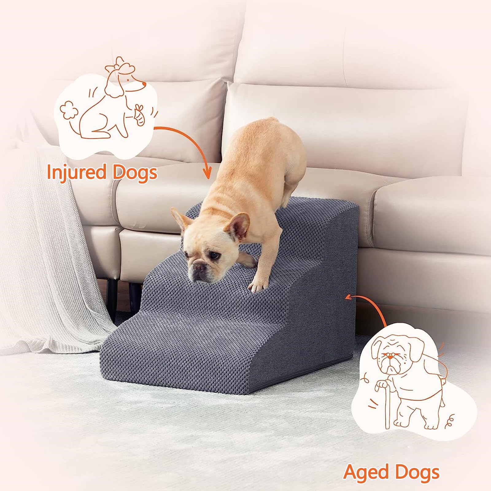 Cama Redonda Para Perros Y Gatos - Suave, Lavable, Hipoalergénica, Base Antideslizante, 50 O 60 Cm