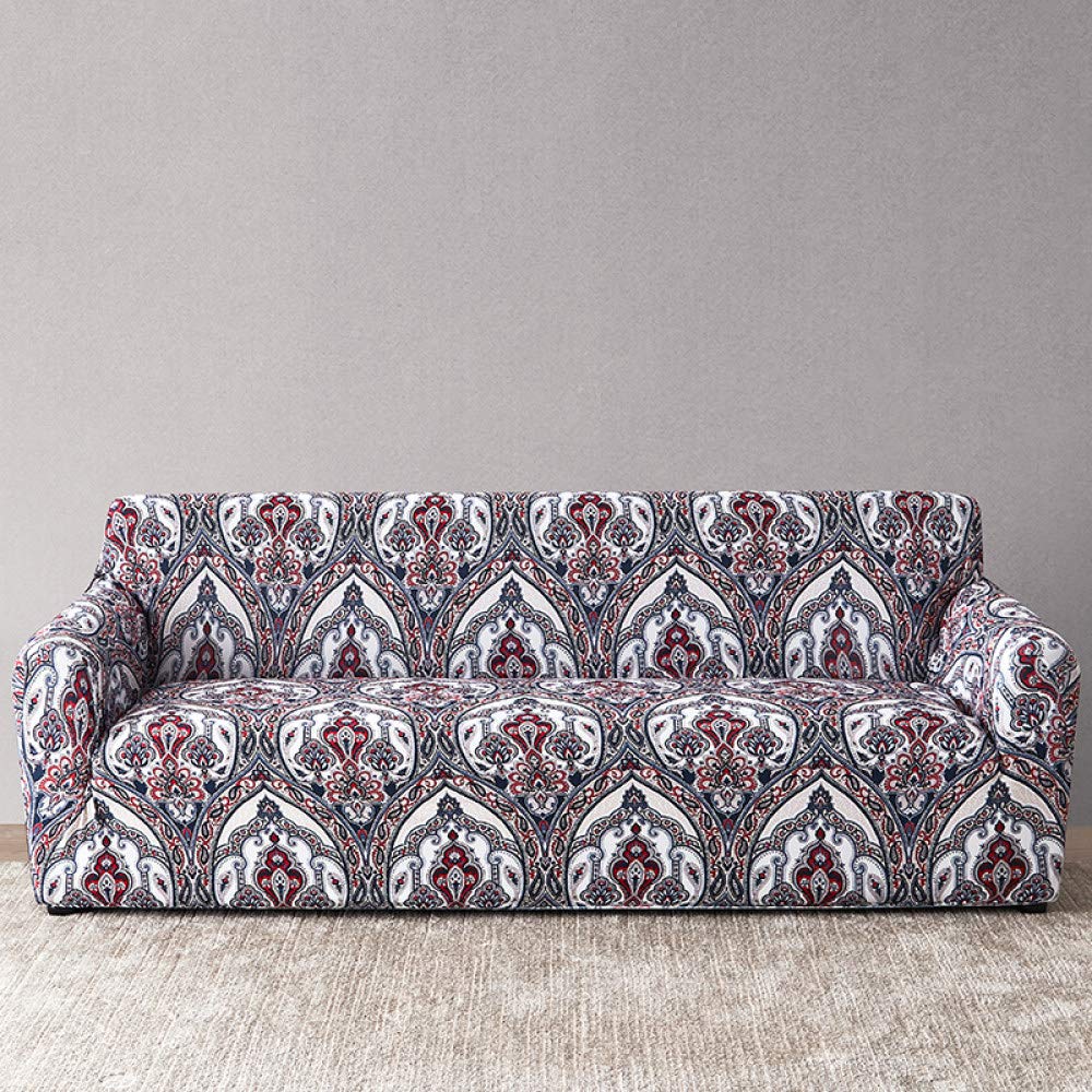 Housse de canapé extensible bohême anti-taches pour fauteuil et salon