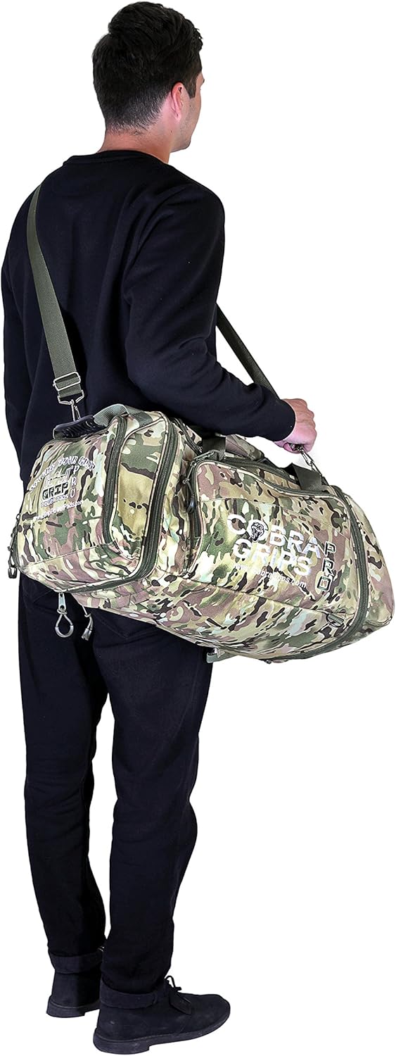 Sport Large Gym Duffle Travel Bag Wet Dry Storage Carry On Cobra Grips BackPack