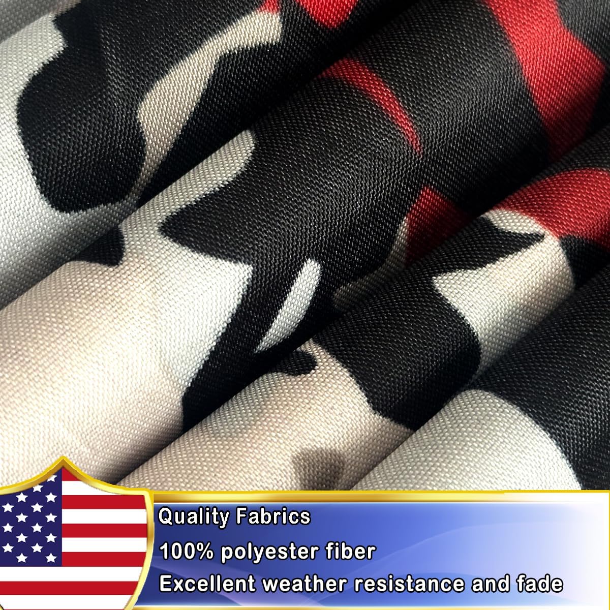 VOLTA Black American Flag 2x3 ft for 250th Anniversary - Double Sided Heavy Duty Outdoor Flag, 3-Ply UV Fade Resistant with Brass Grommets, 1776-2026 USA Freedom Banner for Yard & Indoor Decor - Image 3