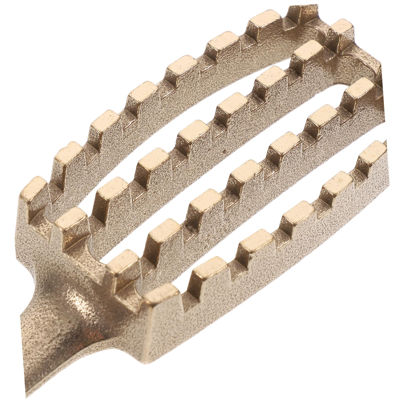 Hohopeti Desquamatore di pesce giapponese portatile con manico antiscivolo e denti seghettati in ottone per cucina e professionale